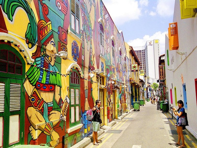 Khu phố Haji Lane và Chinatown Singapore nhiều màu sắc