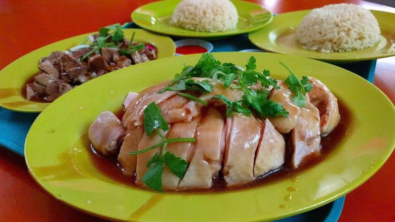 Cơm gà Hải Nam Tian Tian tại Maxwell Food Centre