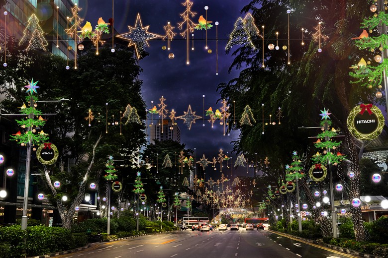Orchard Road Singapore trang trí mùa Giáng sinh