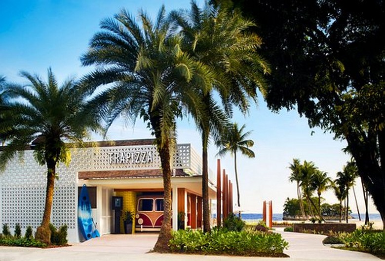 Nhà hàng Trapizza bãi biển Siloso Sentosa